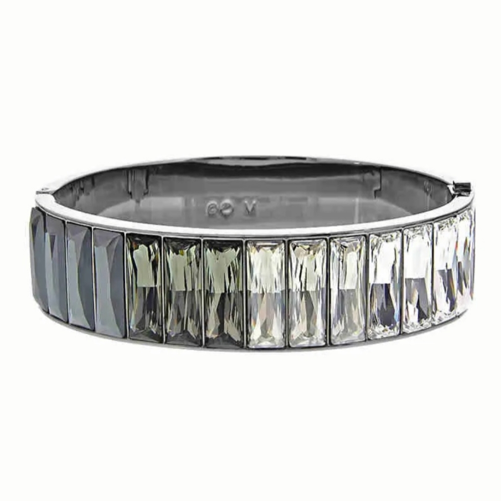 Swarovski Platinum Cuff Bangle. Silver Tone. New with Tags